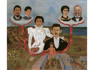 フリーダ・カーロ《私の祖父母、両親そして私（家系図）》 1分でわかる「LOVE展」～アーティスト＆作品紹介（5）