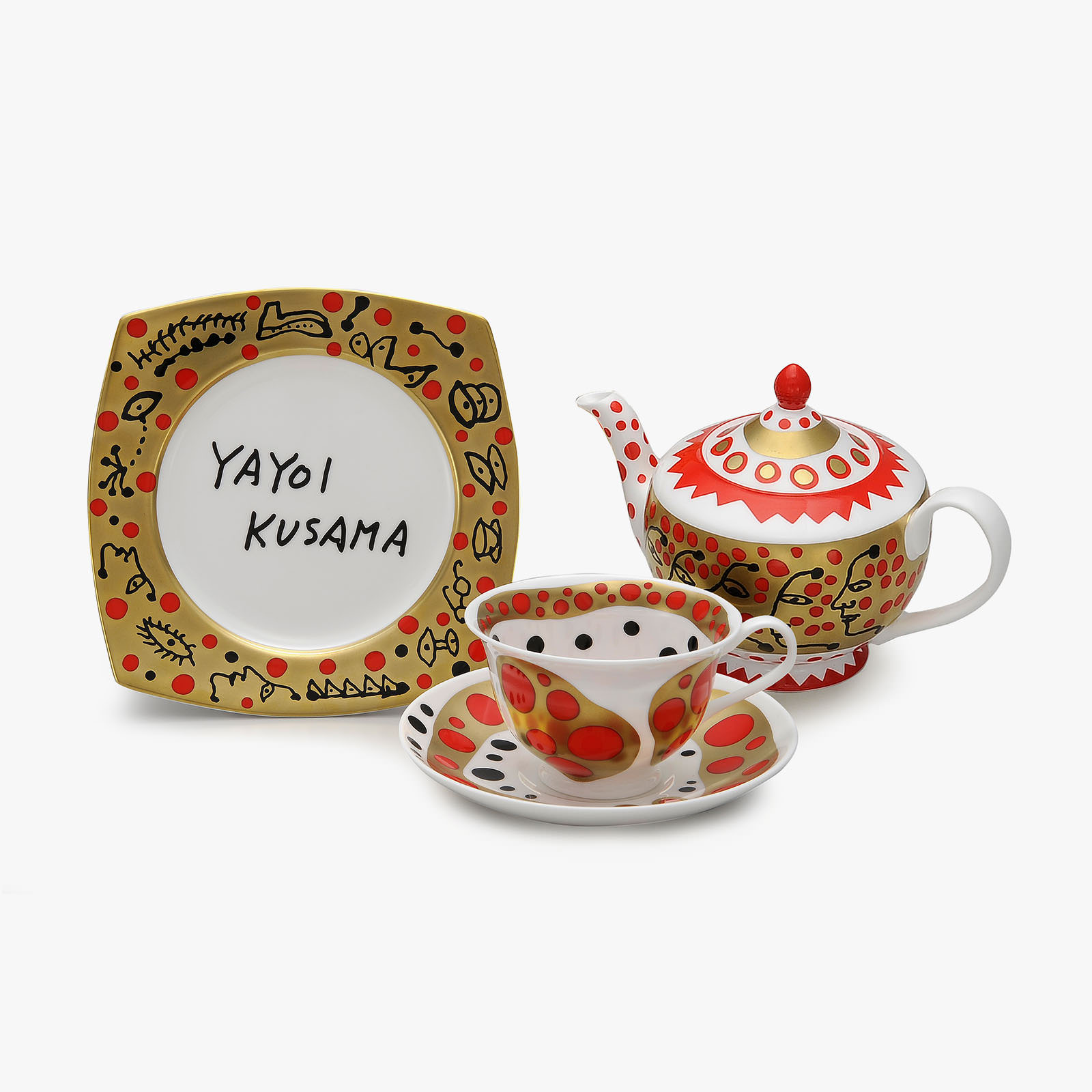 Yayoi Kusama Teaware "DREAM" Yayoi Kusama Teaware "COSMOS"