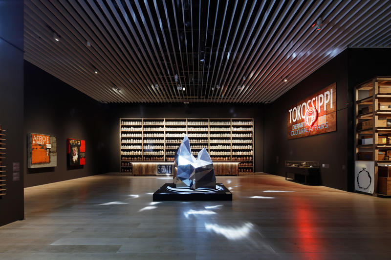 Installation view: Theaster Gates: Afro-Mingei, Mori Art Museum, Tokyo, 2024