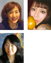 左上から TANY、近藤智美、広瀬麻美
