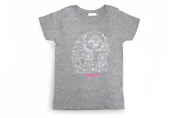 Tシャツ（羅漢） レディース / メランジグレー｜ T-shirt (Arhats) Grey Melange / Ladies