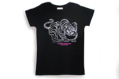T-shirt (White Tiger) Black / Ladies