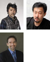 Upper left: Aida Makoto<br />Photo: Matsukage Hiroyuki<br />Courtesy: Mizuma Art Gallery<br />Upper right: Yamashita Yuji<br />Lower left: Lawrence Rinder