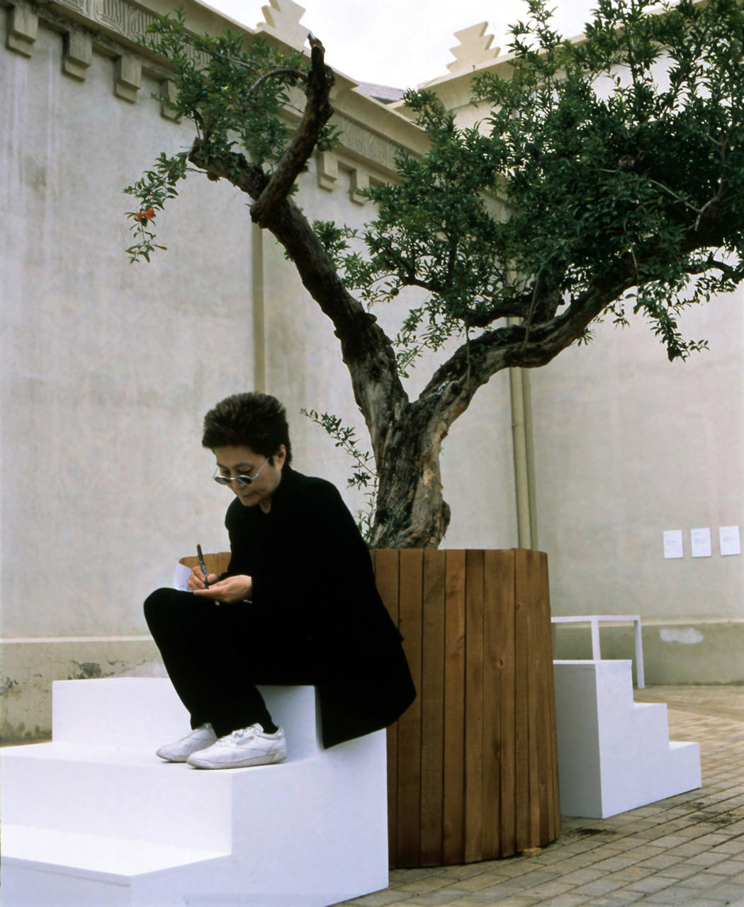Yoko Ono by Wish Tree in installation