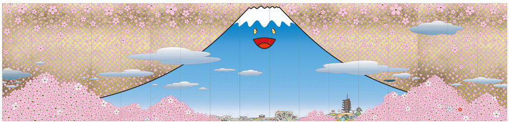 Takashi Murakami Cherry Blossoms Fujiyama JAPAN