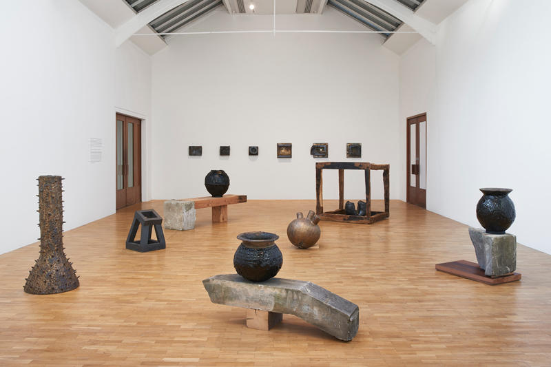 Installation view: Theaster Gates: A Clay Sermon, Whitechapel Gallery, London, 2021-2022