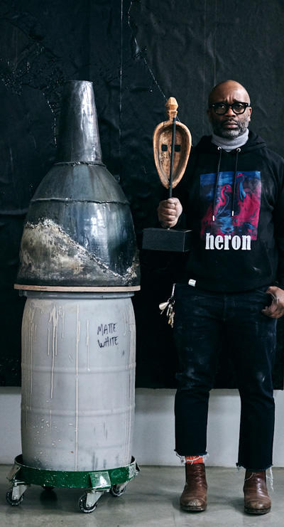 Theaster Gates at his Chicago studio