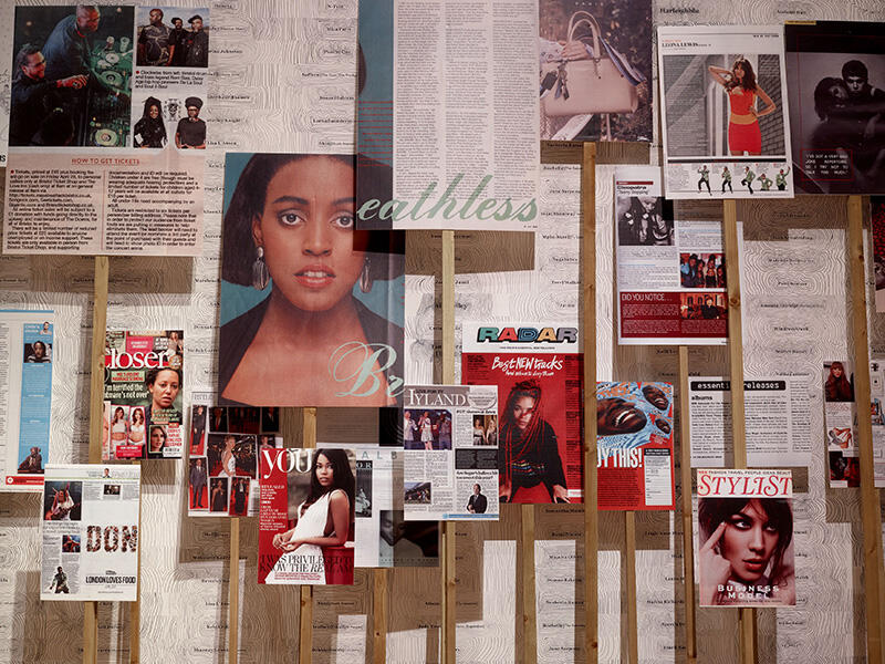 Sonia Boyce Devotional Wallpaper and Placards (detail)