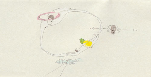 Noguchi Tappei Drawing for Tonosama-Wakka in the World of Chienowa - Hajimari no Tamatebako 2021