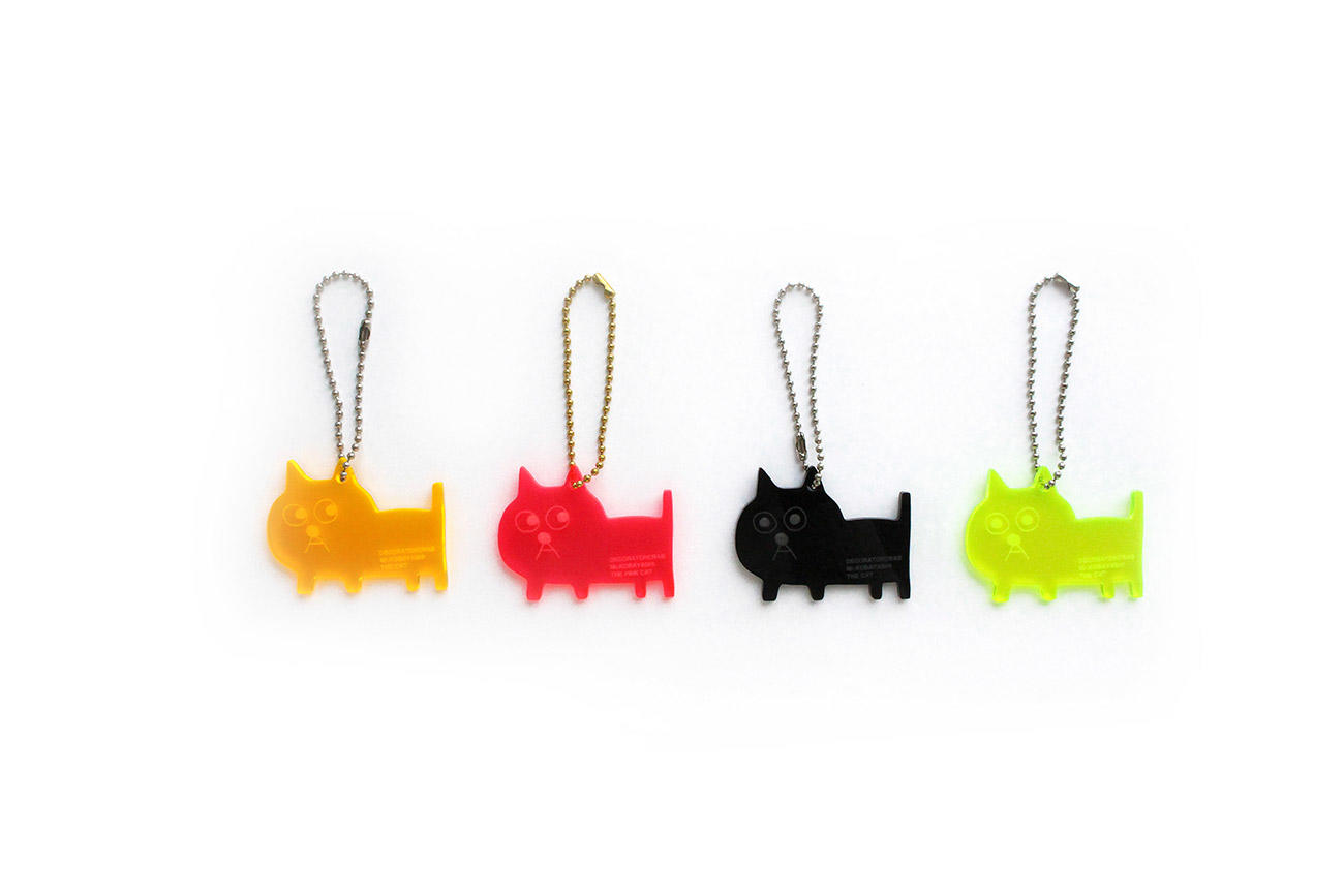 Chained acrylic key holder