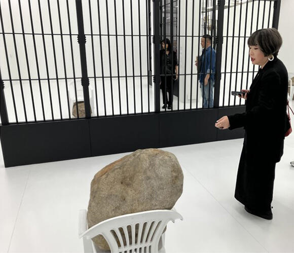A work by Polish artist Alicja Kwade, exhibited at Tai Kwun.