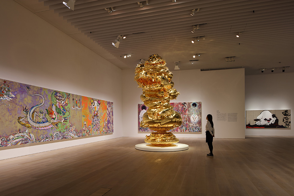 《展示風景:「村上隆の五百羅漢図展」 森美術館、東京、2015年