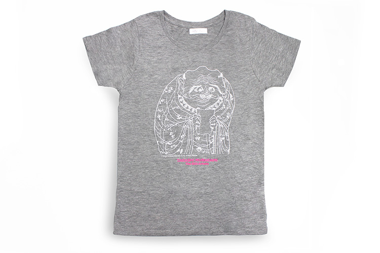 Tシャツ(羅漢) レディース / メランジグレー| T-shirt (Arhats) Grey Melange / Ladies